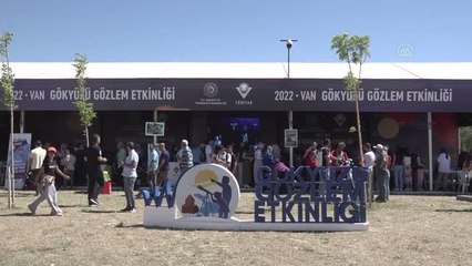 "Gökyüzü Gözlem Etkinliği" gökyüzü meraklılarını Van'da buluşturdu