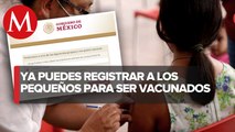 Anuncia Alfaro el inicio al registro de citas para la vacunación covid-19 en menores