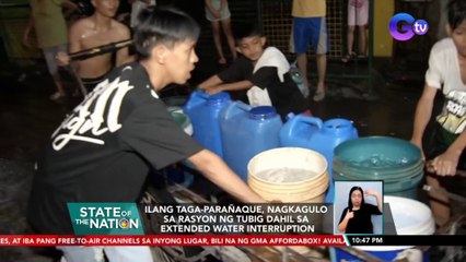 Ilang taga-Parañaque, nagkagulo sa rasyon ng tubig dahil sa extended water interruption | SONA