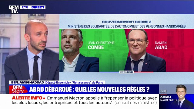 Benjamin Haddad: Damien Abad ne pouvait pas continuer sereinement à porter les dossiers