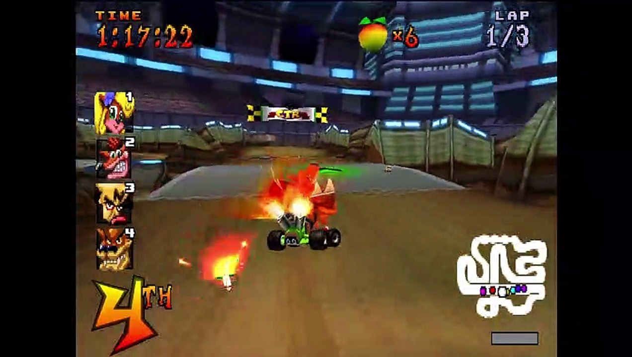 [PS1] Crash Team Racing Gameplay - Tiny Arena