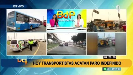 Puente Piedra: reportan bloqueo y quema de llantas para impedir libre tránsito de buses