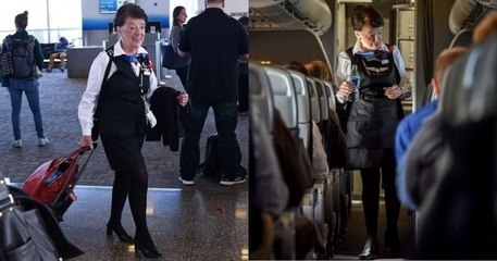 Âgée de 86 ans, Bette Nash est la doyenne des hôtesses de l'air, elle vole depuis... 1957