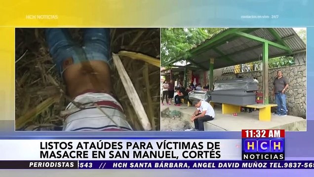 Familiares llegan para retirar cadáveres de cañeros masacrados en la zona norte