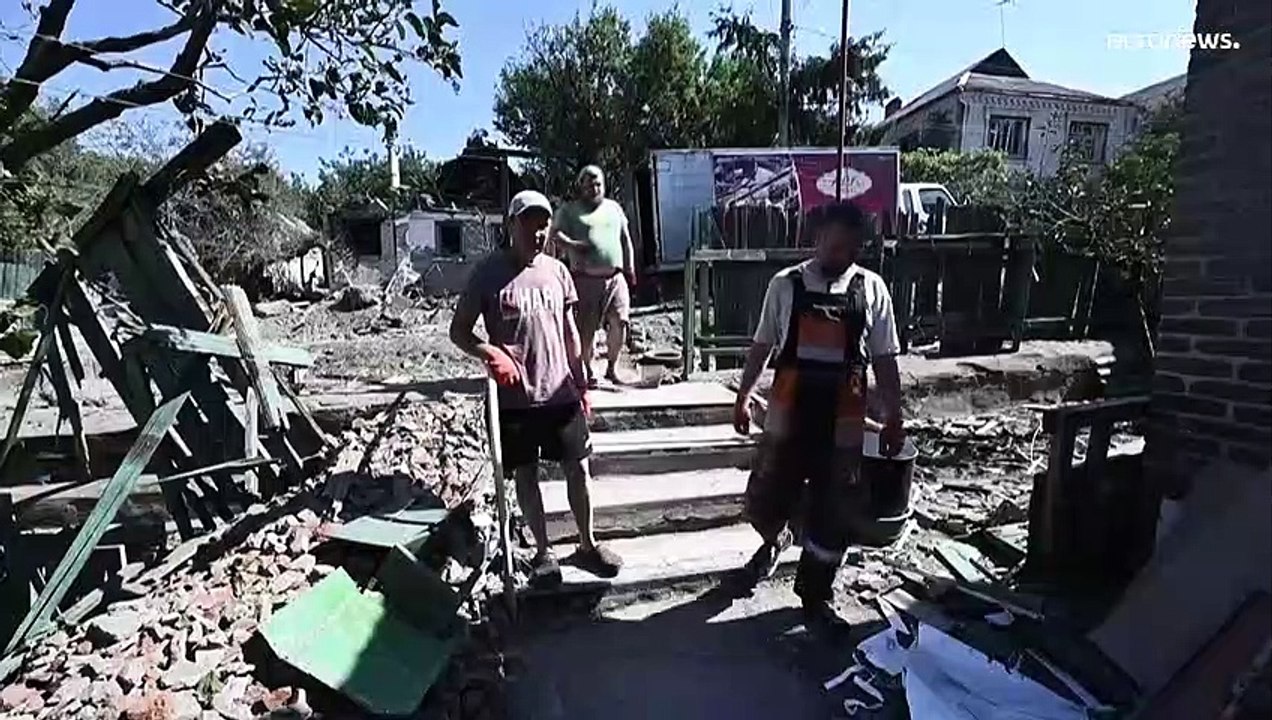 Russische Streitkräfte auf dem Weg nach Donezk