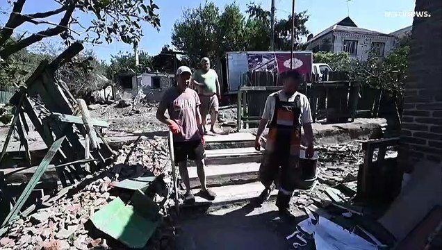 Russische Streitkräfte auf dem Weg nach Donezk