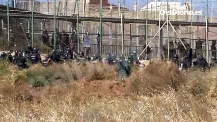 Devoluciones en caliente en la valla de Melilla
