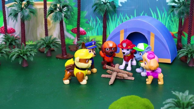 Paw patrol movie - toys Stop Motion Paw Patrol Jurassic World Dominic Rescues Hunting Dinosaur Trex