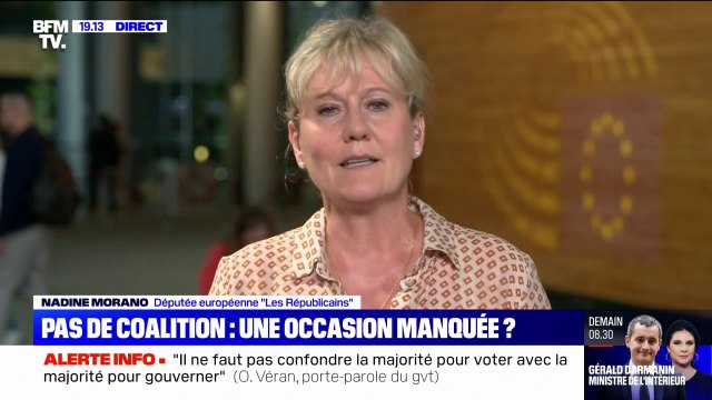 Nadine Morano: Un contrat de gouvernement [avec Les Républicains] aurait eu un sens