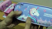 Unboxing and Review of cute Unicorn pencil cases for girls students gift