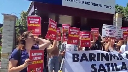 Öğrencilerden KYK protestosu: Bu yurtlarda Cengiz Holding’in evlatları mı kalıyor?