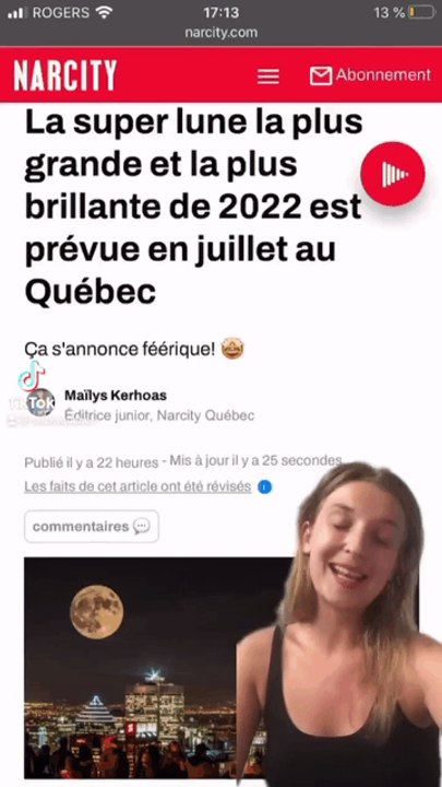La super lune la plus brillante de 2022 est prévue en juillet au Québec