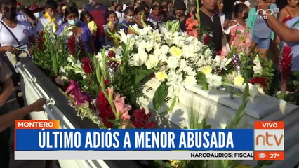 Último adiós a menor abusada