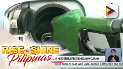 Bawas-presyo sa diesel at kerosene, epektibo ngayong araw