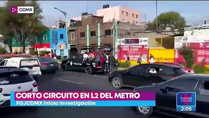 Por corto circuito, suspenden servicio en estaciones de la L2