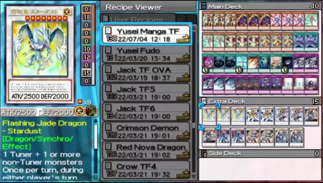 Yu-Gi-Oh! ARC-V Tag Force Special PSP - Yusei Fudo (Manga y Videojuegos) Deck Profile #yuseifudo