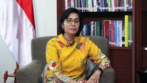 Dialog Presisi Spesial Bhayangkara ke-76 Bersama Sri Mulyani  -Menteri Keuangan RI  :Polri Mengawal Proses Jalanya Vaksinasi dari Desa ke Desa