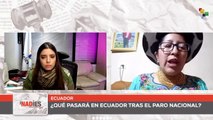 La líder indígena Nayra Chalán exige al Gobierno de Ecuador que cumpla sus promesas sobre el diálogo