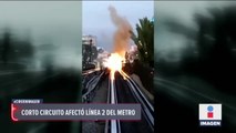 Corto circuito afecta Línea 2 del Metro druante dos horas
