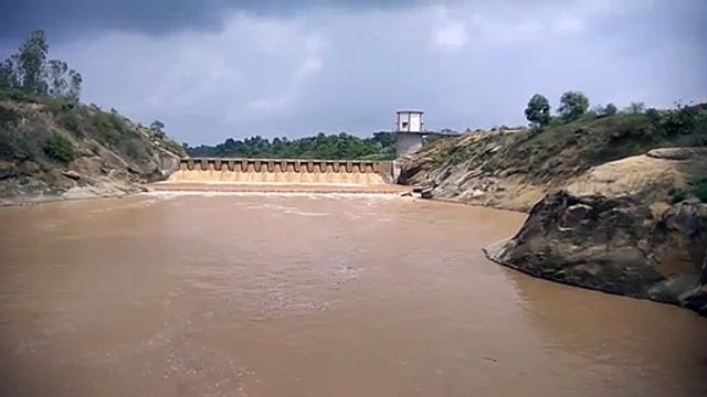 Video Story- Damaged bridge standing on this river, now there is a dan
