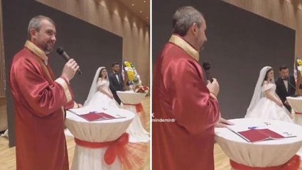 Damadın arkadaşları şaka yaptı, kendisini tutamayan nikah memurunun karşılığı gündem oldu