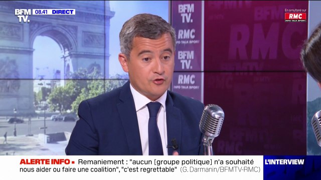 Gérald Darmanin estime que La France Insoumise et le Rassemblement national sont des ennemis , les LR et les socialistes des adversaires