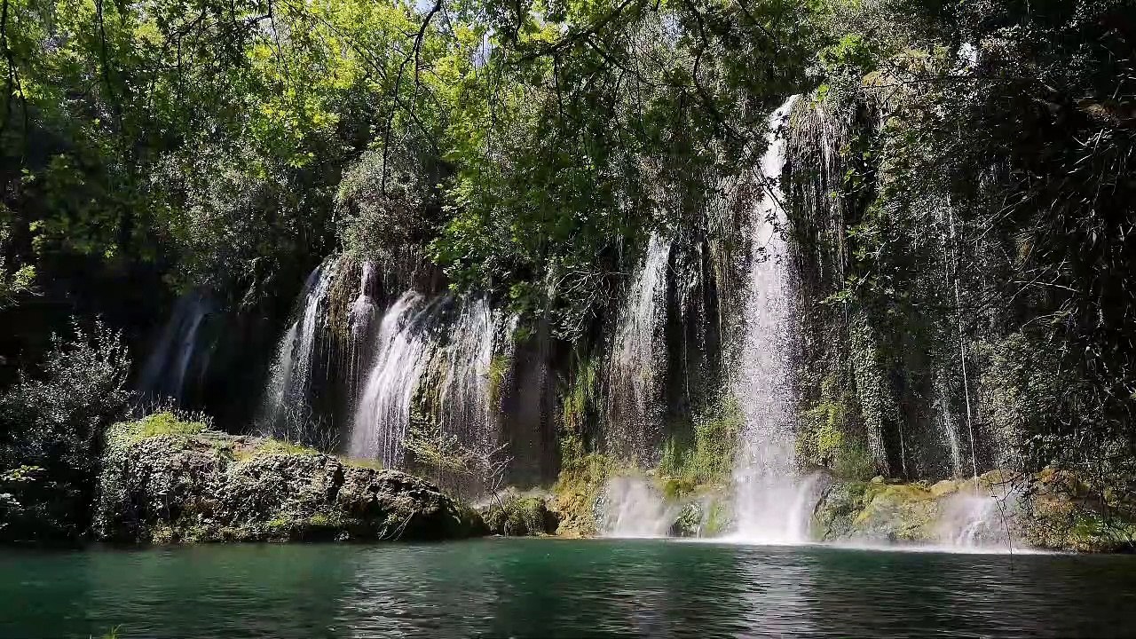 Super Beautiful Waterfalls And Relaxing Music Without Lyrics