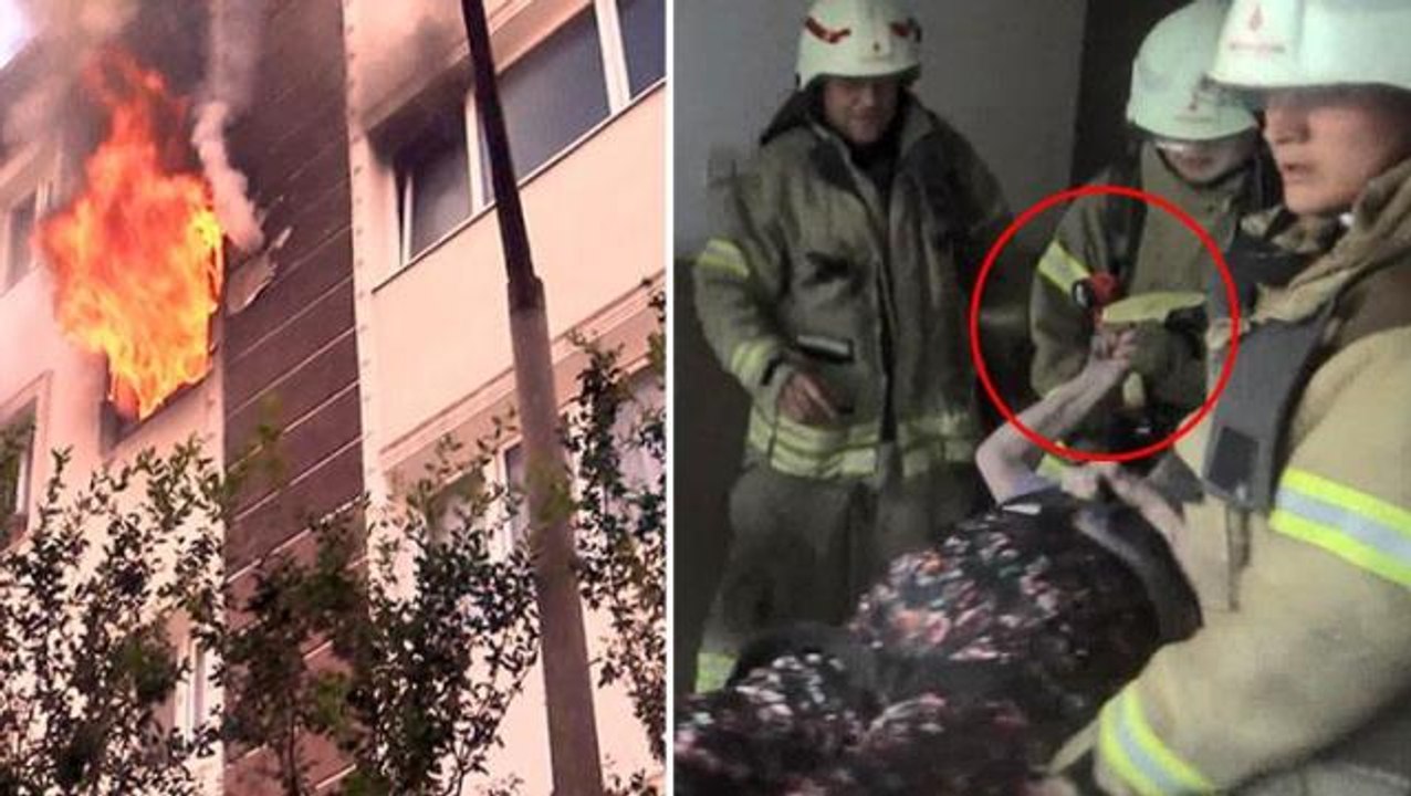 Alev kapanından mucize kurtuluş! 97 yaşındaki kadının sedyedeki hareketi görenleri üzdü