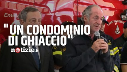 Marmolada, Zaia commenta il crollo: “È venuto giù un condominio di ghiaccio”
