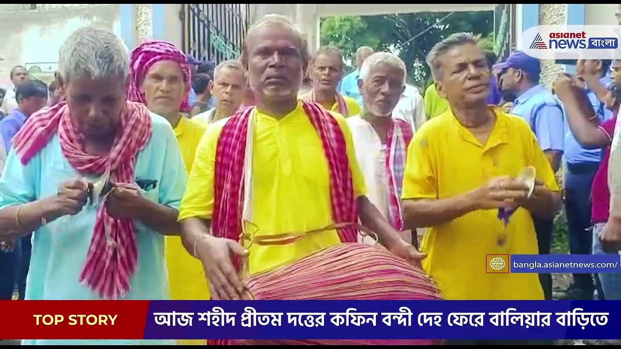 চোখের জলে বিদায় শহীদ জওয়ান প্রীতম দত্ত-কে