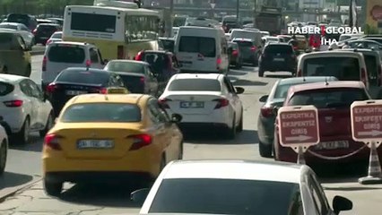 E-5'teki skandalı vatandaş cep telefonuna böyle kaydetti