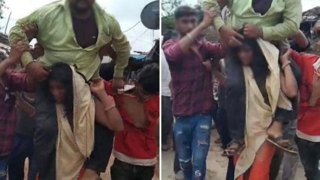 Karısının başka erkekle cinsel ilişkiye girdiğini öğrenince sırtına binip köyde tur attı