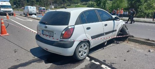 OTOMOBİLİN ÇARPTIĞI MOTOSİKLETİN SÜRÜCÜSÜ ÖLDÜ