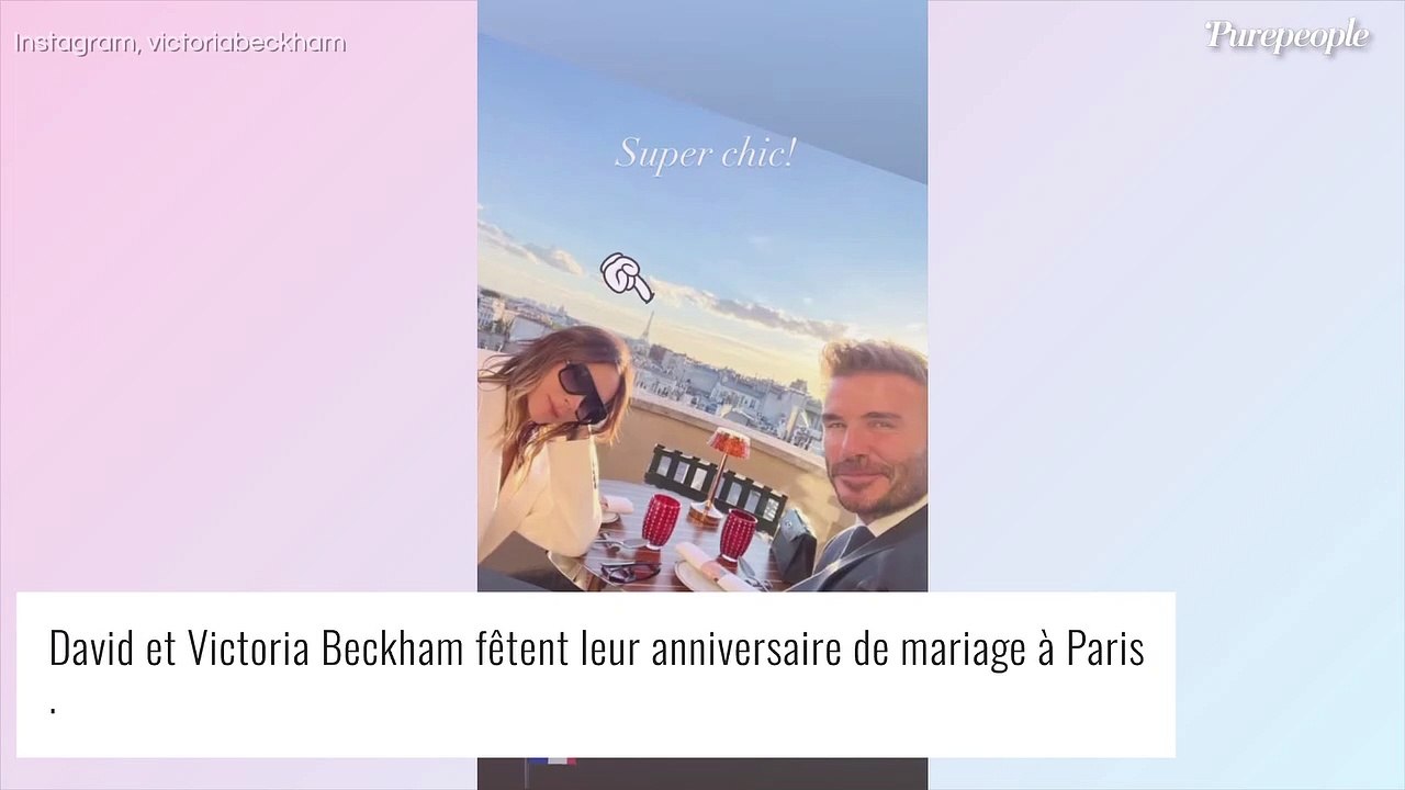 David et Victoria Beckham fêtent leur 23 ans de mariage, avec un dîner "super chic" à Paris