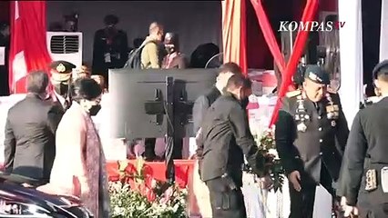 Saat Megawati Kaget Prabowo Beri Hormat di HUT ke-76 Bhayangkara