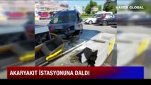 Akaryakıt istasyonunda korku dolu anlar! İstanbul'da faciadan dönüldü