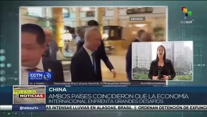 Viceprimer ministro chino Liu He conversó con la secretaria del Tesoro de EE.UU. Janet Yellen