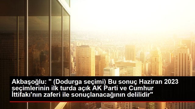 Akbaşoğlu: Millet iradesi Cumhurbaşkanlığı Sistemi'ni benimsedi; siz millet iradesini bir türlü benimseyemediniz