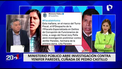 Yenifer Paredes: Ministerio Público inicia investigación contra Cuñada de Pedro Castillo