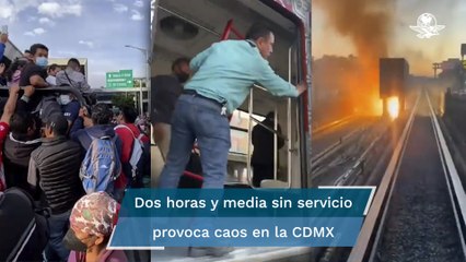 Caos por cortocircuito en L2 del STC; indagan causas