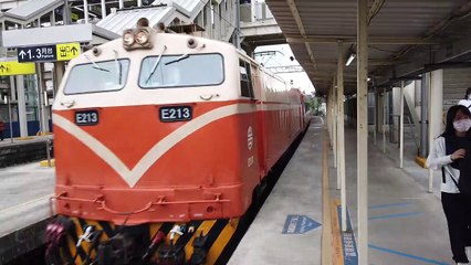 台鐵516次摺疊門莒光號22年6月26日搭乘紀錄1-1中壢站進站