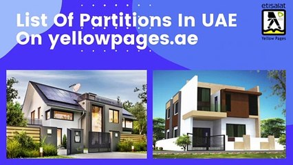 List Of Partitions In UAE On yellowpages.ae
