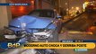 San Borja: hombre choca su auto y derriba  poste de luz en la Av. Javier Prado