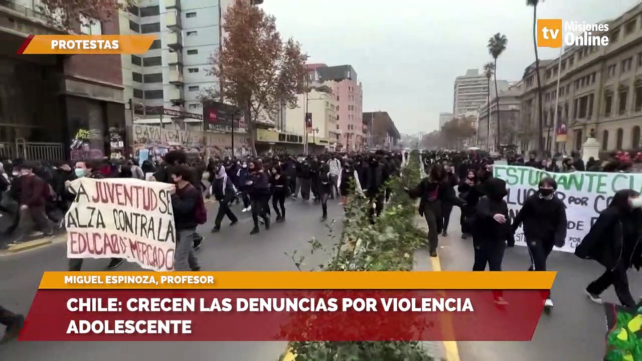 Chile crecen las denuncias por violencia adolescente