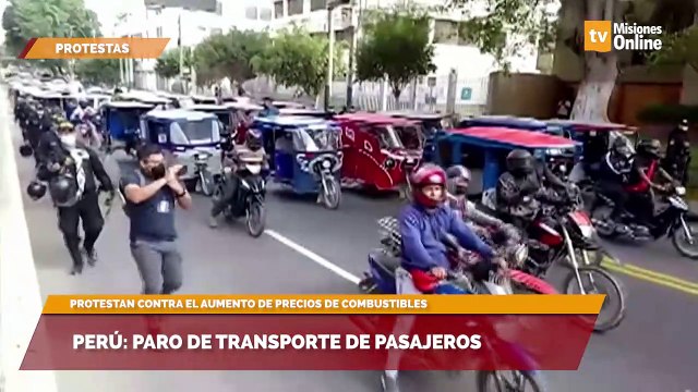 Perú: paro de transporte de pasajeros