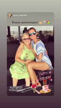 Laeticia Hallyday et sa grand-mère, Elyette Boudou alias Mamie Rock