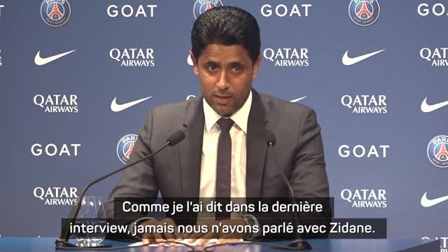 PSG - Nasser Al-Khelaïfi : Nous n'avons jamais parlé avec Zidane, Galtier a toujours été l'option numéro 1
