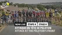 Attaque en tête de Peloton / Attack at the Peloton's front - Étape 4 / Stage 4 - #TDF2022