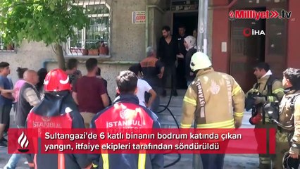 Sultangazi'de yangın sonrası kavga