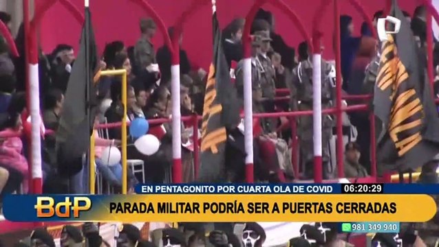 Fiestas Patrias: desfile militar podría realizarse a puertas cerradas